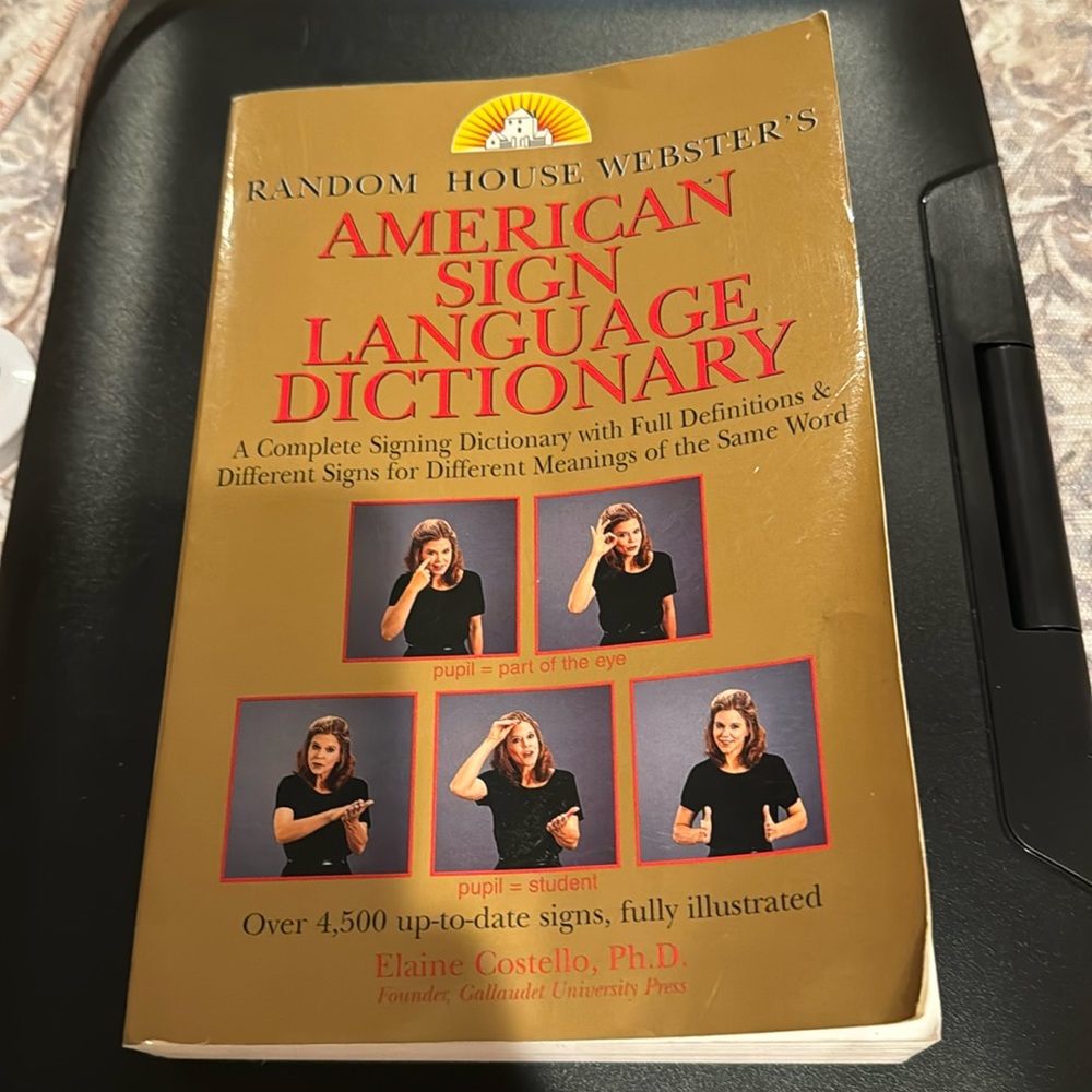 Sign language book